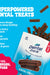 Dental Fresh dog treats for healthier teeth & gums, 8-groove design, daily use, no brush needed
