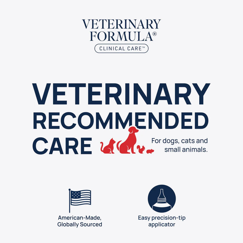 Veterinary Formula Clinical Care for dogs, cats & small animals. American-made, precision-tip applicator.