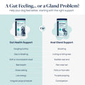 Dog gut and anal gland support supplements for digestive and gland health
