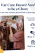 Woman applying ear care formula to golden retriever for fast, easy pet grooming at home