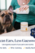 Pet ear care routine with ear therapy wipes and solution for clean ears, less guesswork