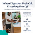 Man adding digestive support supplement to dog food in kitchen for gut health and stool quality
