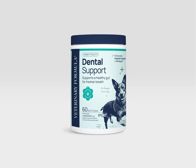 Dental Support soft chews for dogs promoting fresher breath and healthy gut