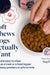 Soft pork-flavored dog chews, veterinarian formulated, held over a bowl of kibble for easy feeding