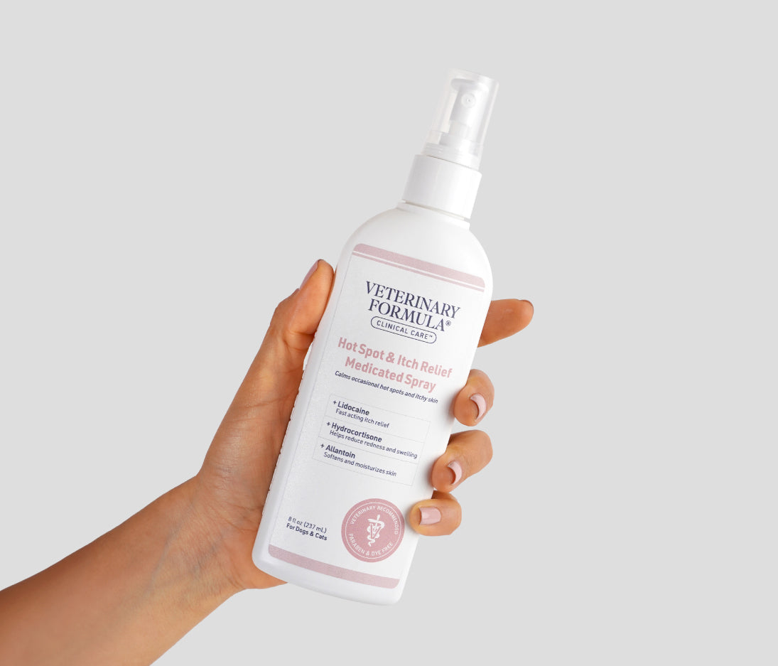 Veterinary formula clinical care hot outlet spot & itch relief spray