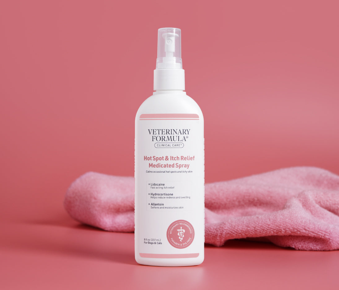 Hot Spot Itch Relief Medicated Spray For Dogs and Cats Support Itchy Skin From Allergies or Hot Spots VETERINARY FORMULA LLC